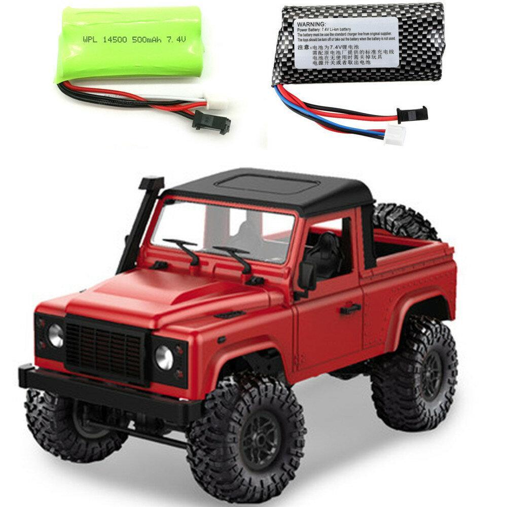 RTR with Two Battery 1/12 2.4G 4WD RC Car with LED Light Vehicles Truck Models