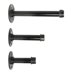 Industrial Iron Pipe Shelf Bracket Rustic Wall Mount DIY Shelving Furniture 3 Sizes