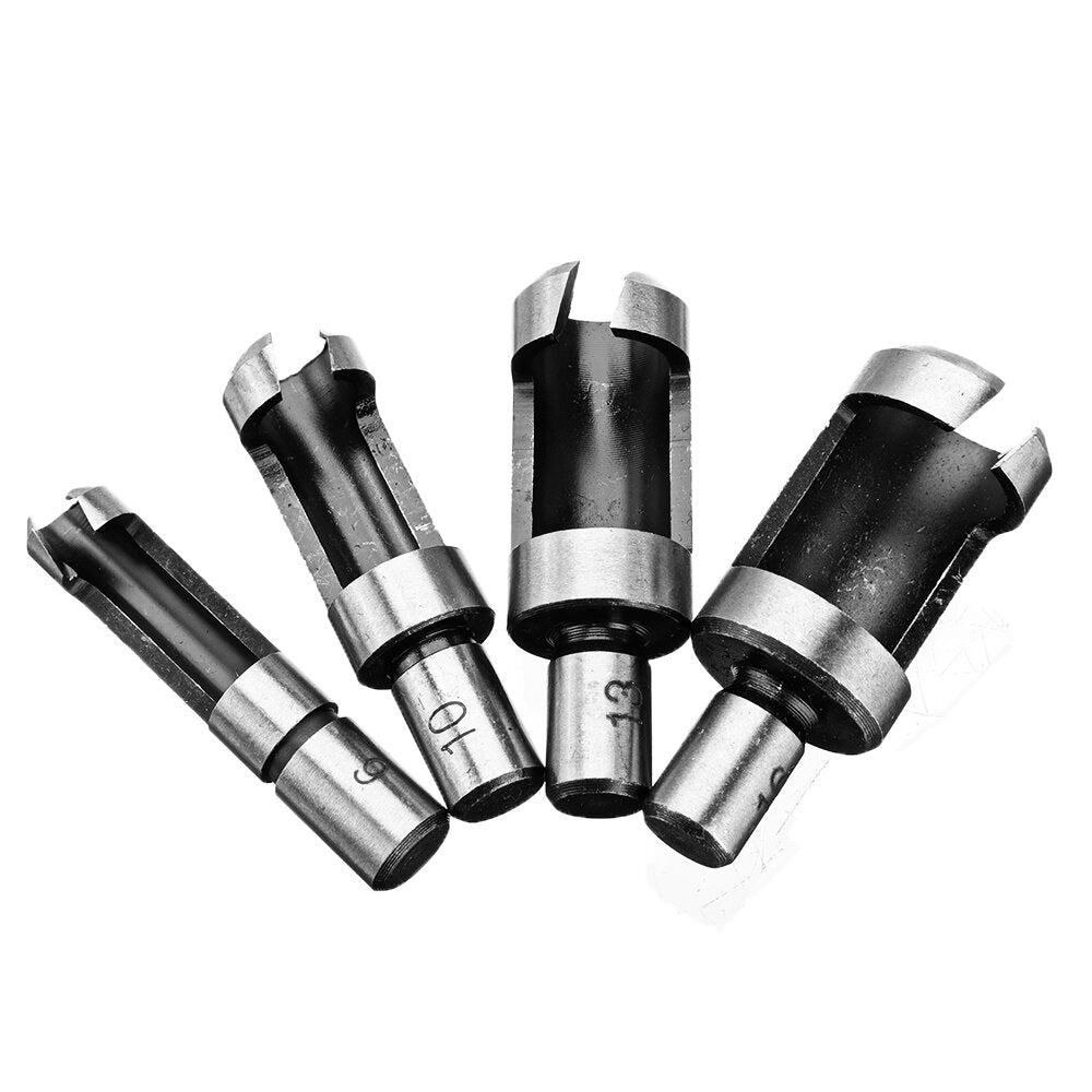 14pcs Chamfer Countersink Drill Bits Wood Plug Cutter Set