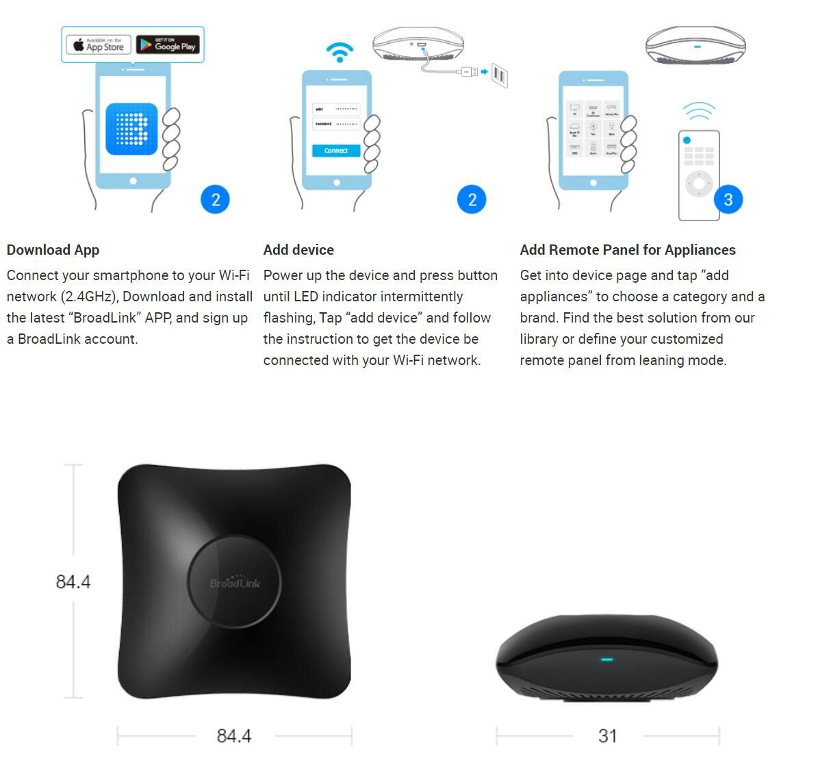 Smart Remote Control Universal Intelligent In One Hub Code Learning WiFi Infrared Remote Control Works With Alexa And Smart Home IFTTT