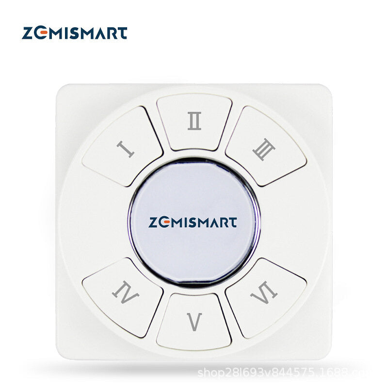 Smart Wireless Switch Wall Remote with Push Button Works with Alexa Google Home 6 Channels