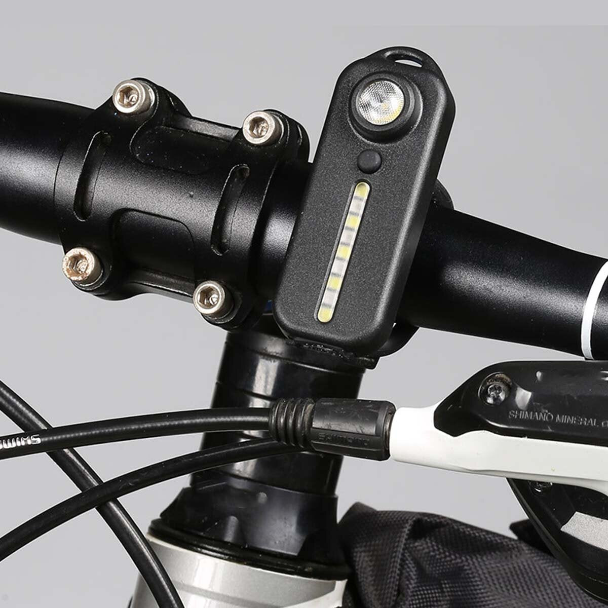 Multifunction Red&Blue Warning Light USB Charging Bicycle Tail Light LED Waterproof Police Shoulder Clip Light Helmet Lamp