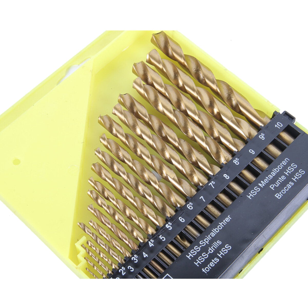 13/19Pcs Titanium Coated High-speed Steel Twist Drill Set Electric Hole Bit