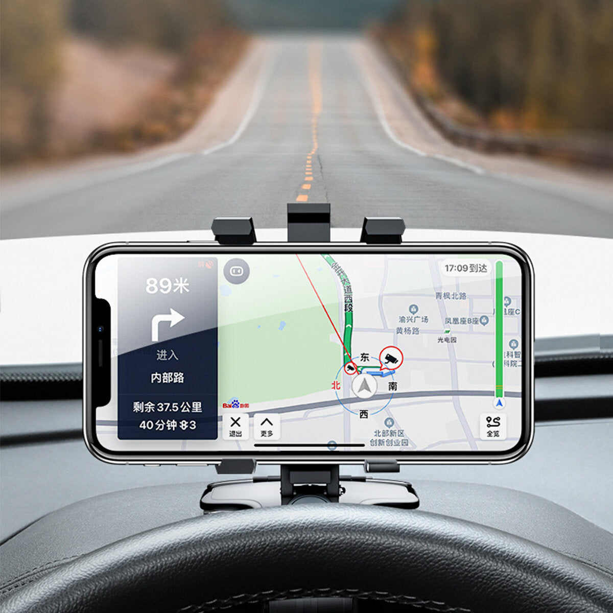 360 Rotation Car Mobile Phone Holder Car Sun Visor Dashboard Mobile Phone Holder