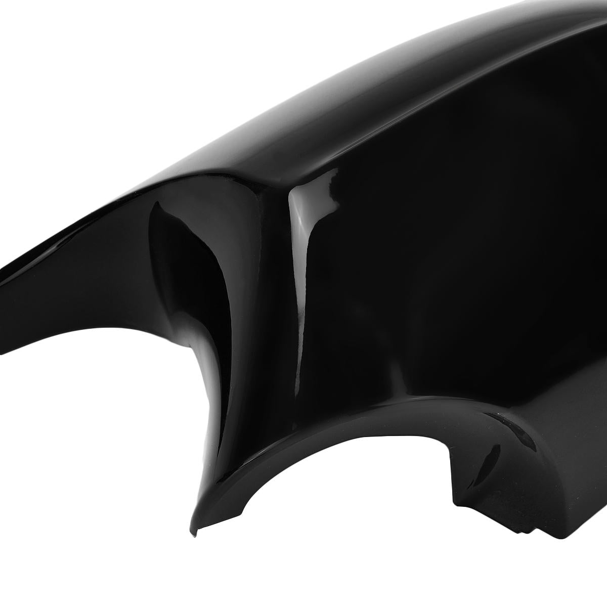 Car Rear View Mirror Cap Cover Replacement Left & Right Glossy Black