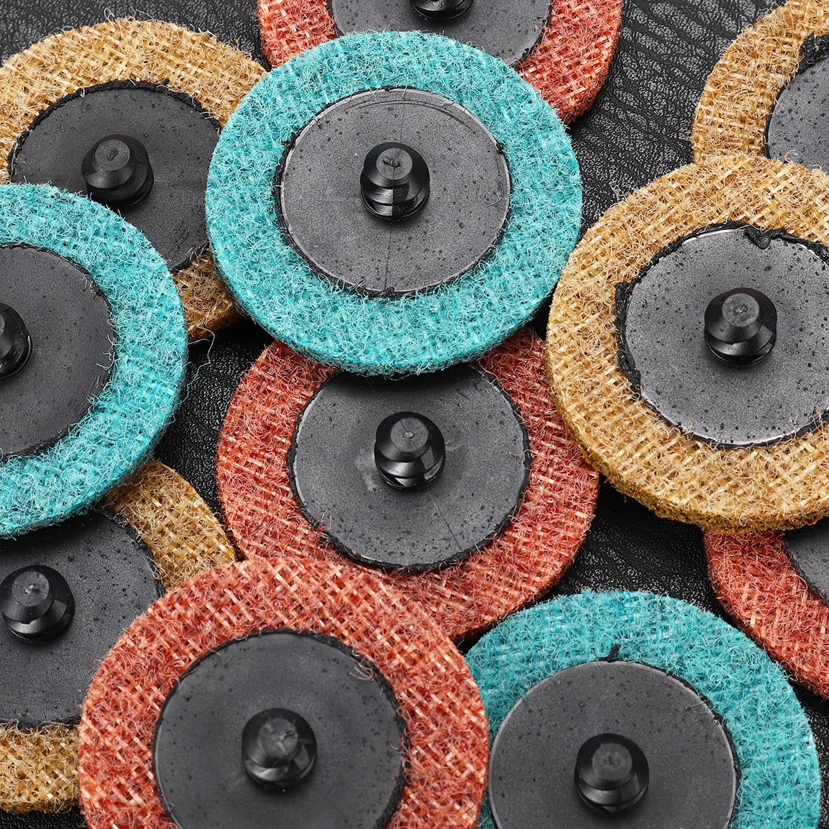 15/30/45Pcs 2 Inch Sanding Discs Set Polishing Pad Non-woven Cloth Abrasive Tools