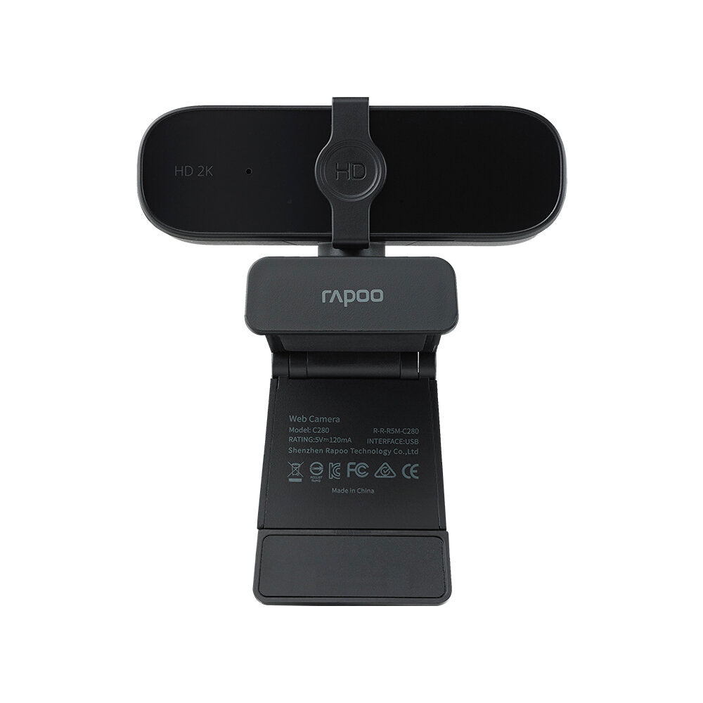 Webcam USB HD 2KSupport Camera Built-in Omnidirectional Dual Noise Reduction Microphone 85 Wide-angle Viewing Angle 360 Horizontal Rotation