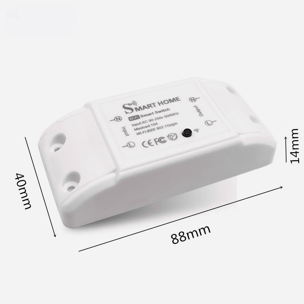 Smart Light Switch Wifi Wireless Remote Controller Breakers Module Works With Alexa Google Home Smartlife Tuya eWelink APP
