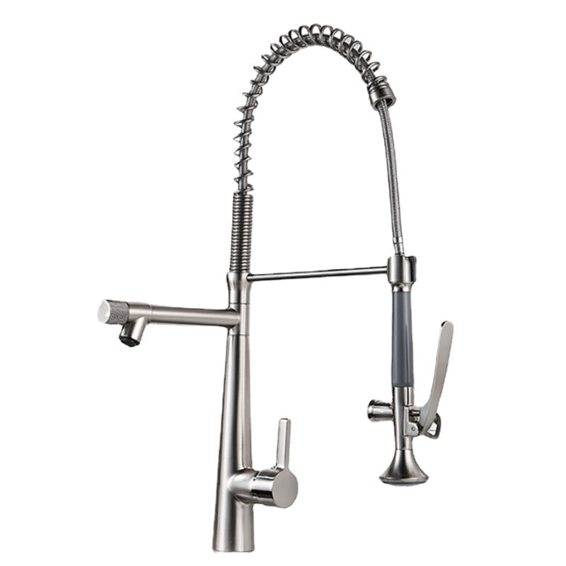 Kitchen Faucet with Flexible Pull-Down Sprayer