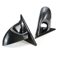 Car Manual Adjustable Side View Mirror Carbon Fibre Spoon Style For Civic 4Dr Sedan 1996-2000