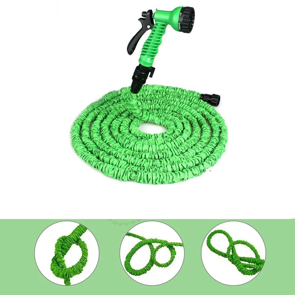23M / 75ft Garden Hose Upgrade Expandable Magic Flexible Water Hose Plastic Hoses Pipe