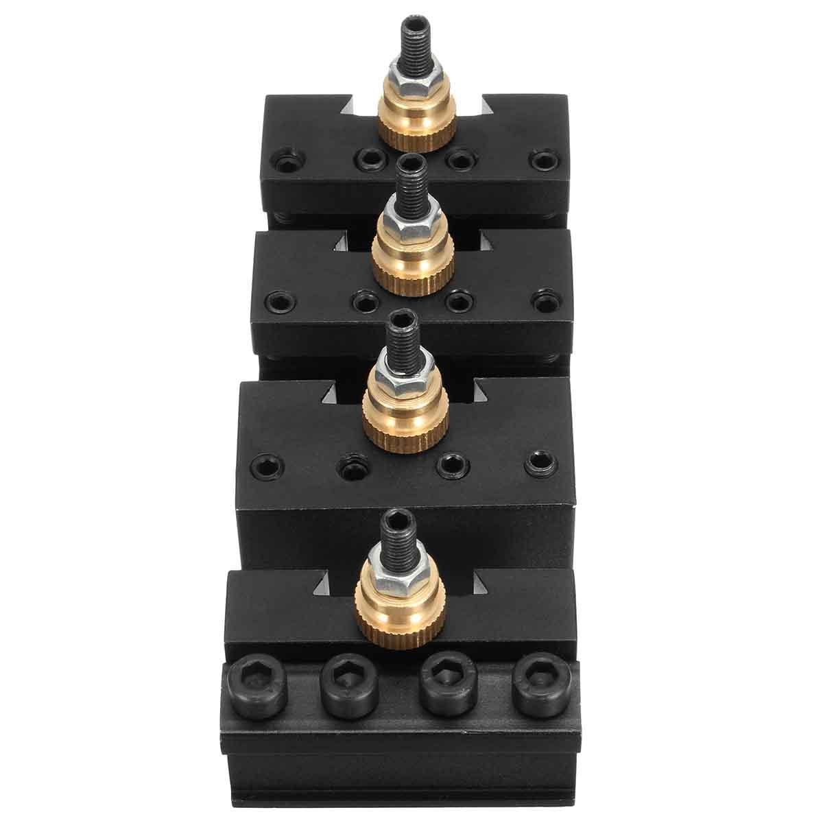 4pcs Mini Lathe Cut Off Blade Tool Holder Cutter Set For Quick Change Tool Post Holder