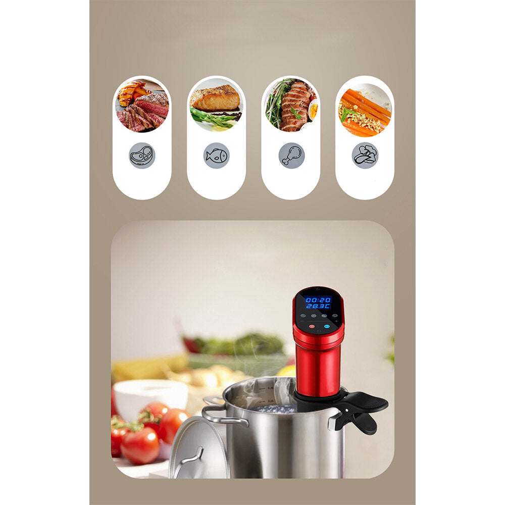 Wifi Slow Cooker 220V/240V 1200W App Remote Control Waterproof Low Temperature for Kitchen-EU Plug