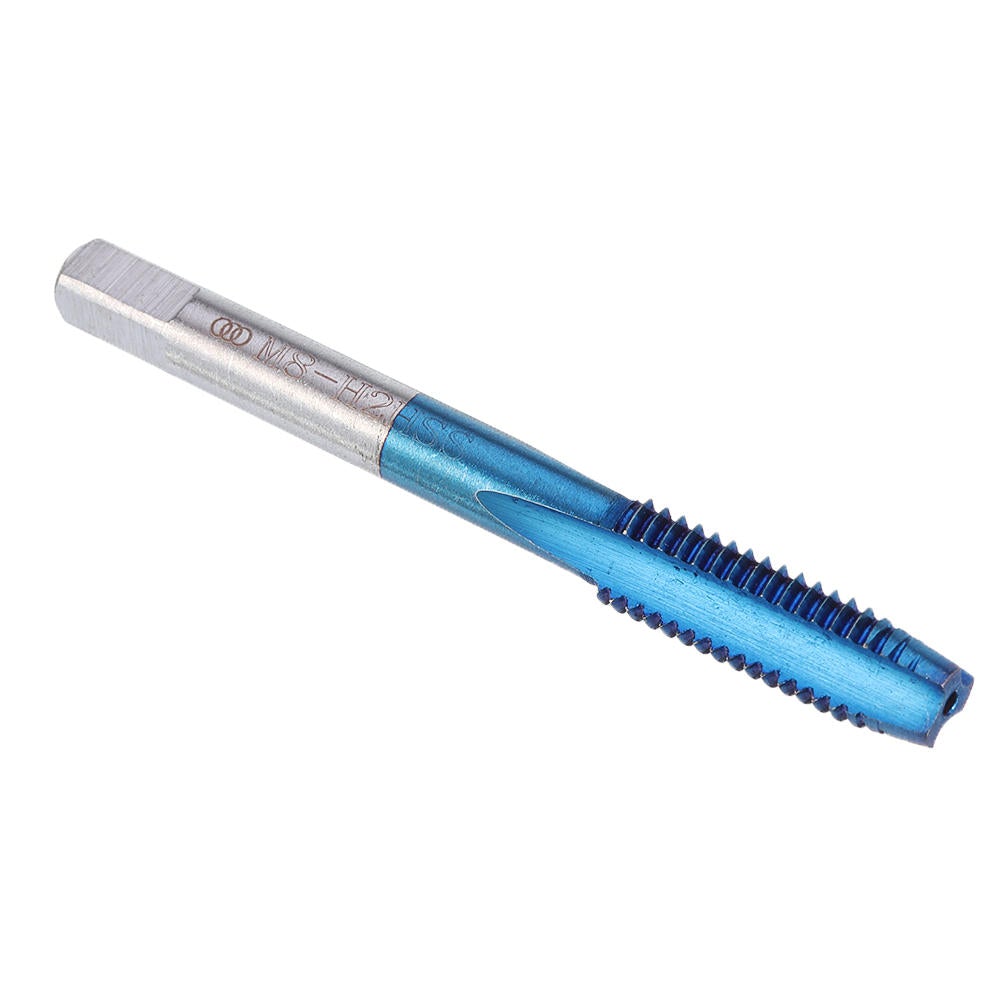 5Pcs M3-M8 Blue Coated Machine Screw Tap Drill Set Straight Flute Metric Thread Tap Drill Bit