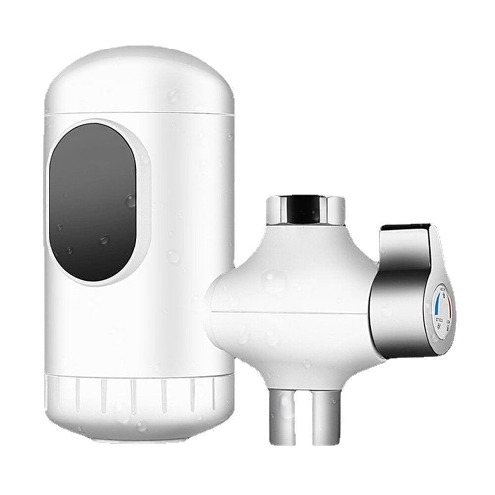 3000W 220V 3 Seconds Instant Tankless Electric Hot Water Heater Faucet Kitchen Fast Heating Tap with LED Digital Display
