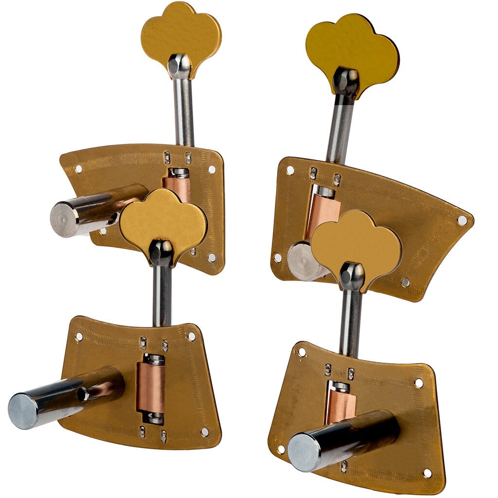 Upright Bass Single Tuner Machine Pegs Brass Material 4/4 3/4 Double Tuning SET
