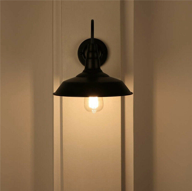Vintage Industrial Factory Iron Wall Lamp Light Shade Pendant Lampshade
