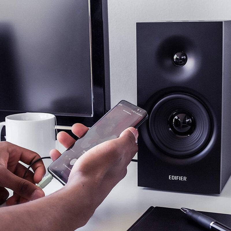Bluetooth Bookshelf Speaker Set Build-in DSP Bluetooth Bass Speaker 24W