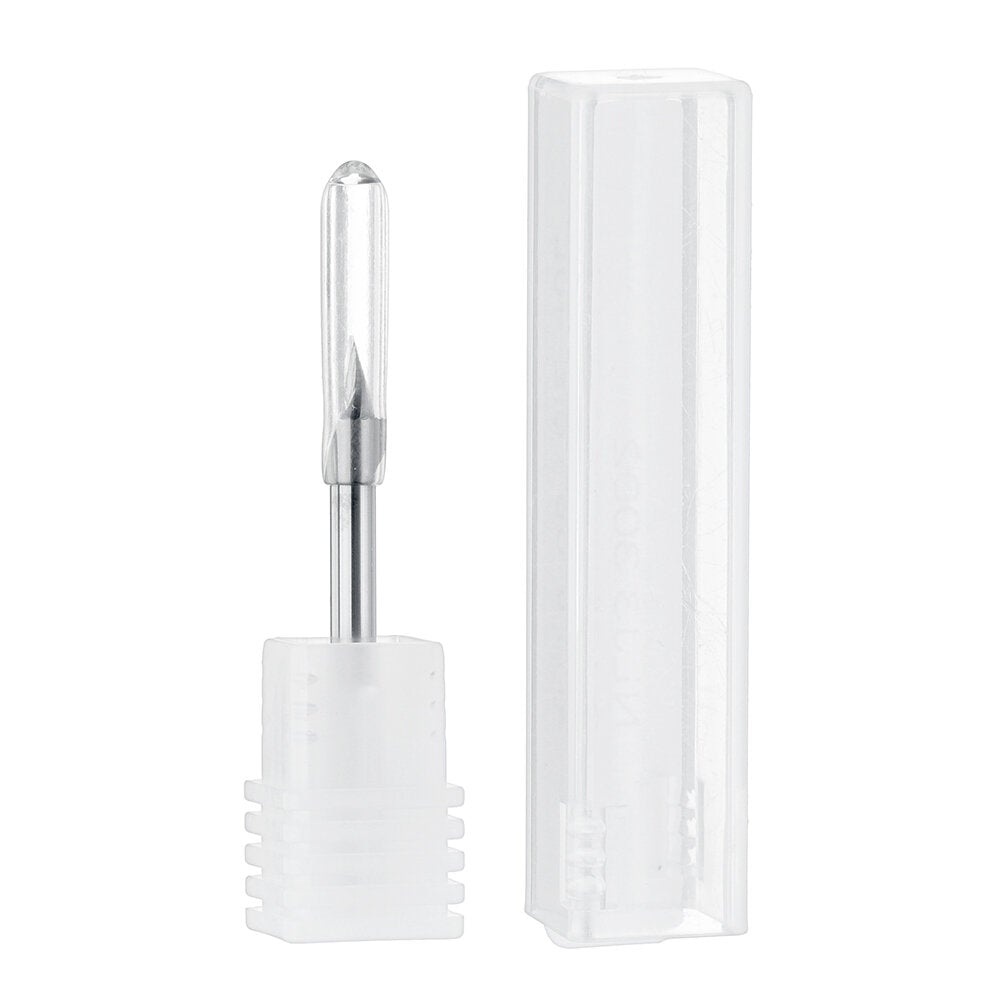 10Pcs 3.175mm Shank Engraving Bit End Milling Cutter 30 Degrees Tip 0.2mm Carbide 3D Milling Bit Carving