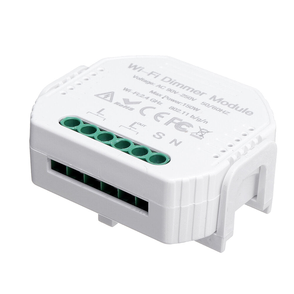 DIY Smart WiFi Light LED Dimmer Switch Smart Life/Tuya APP Remote Control 1 Way Switch Works With Alexa Google Home