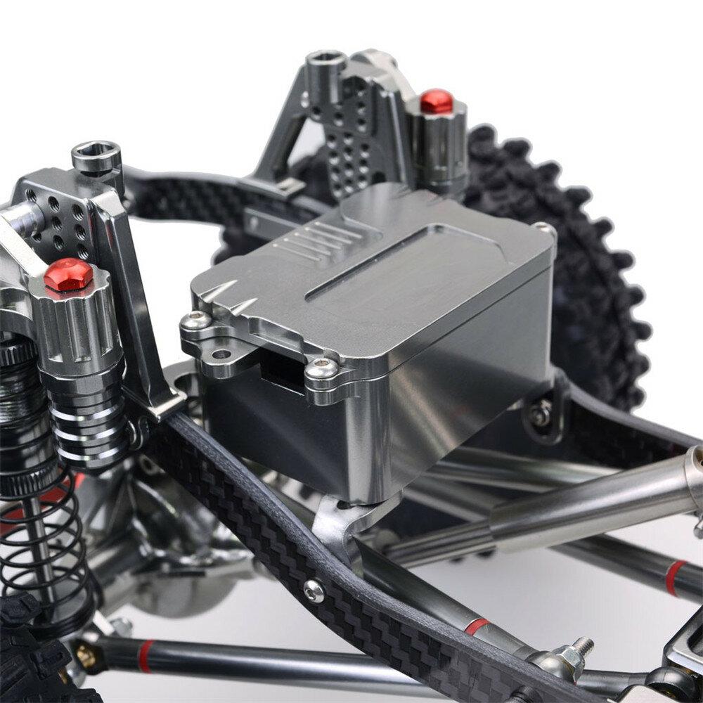 4WD CNC All Metal Carbon Fiber RC Car Frame+540 Motor+60A Waterproof ESC+M1500 Servo Straight Bridge Version