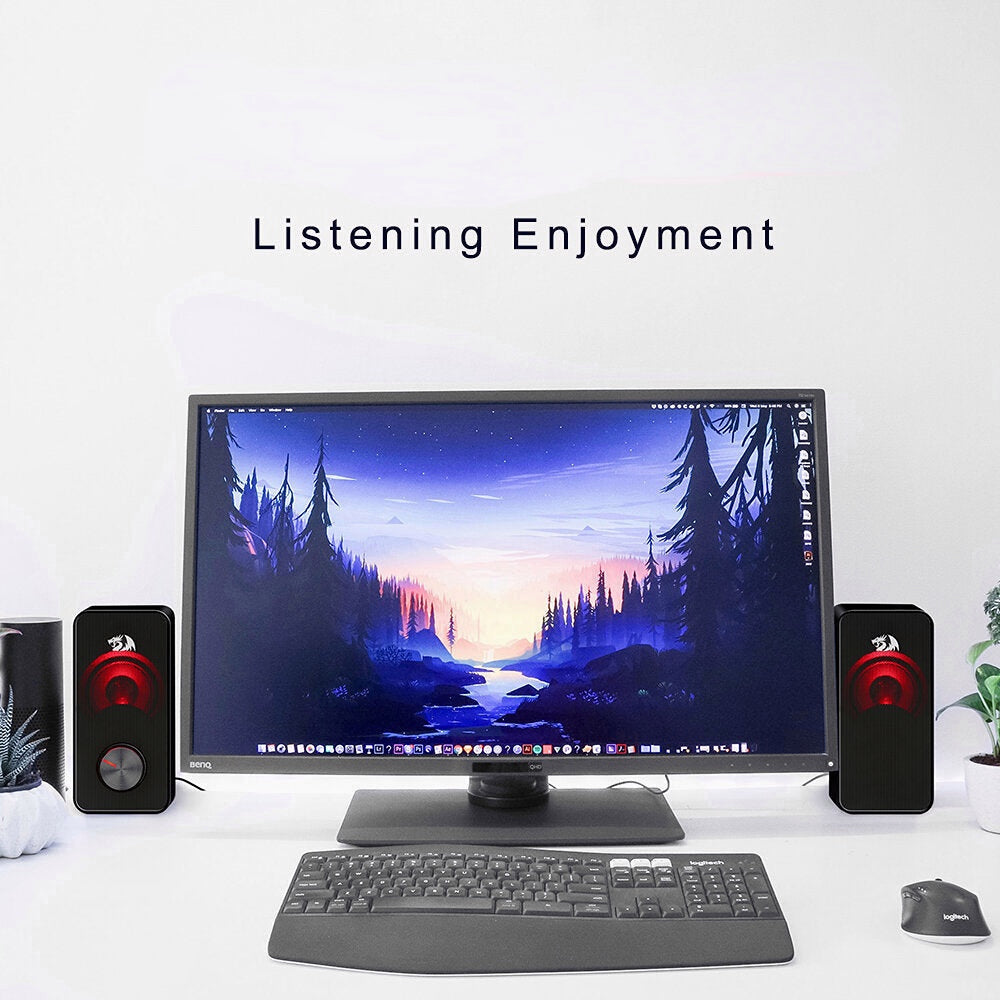 Stereo Surround Music Smart 3.5mm Speaker Column Sound bar for Computer PC Home Notebook TV Loudspeaker