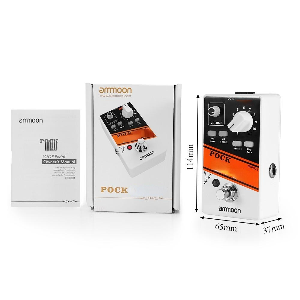 Guitar Effect Pedal 11 Loopers Recording Time Supports 1/2 & 2X Speed Playback Reverse Functions True Bypass