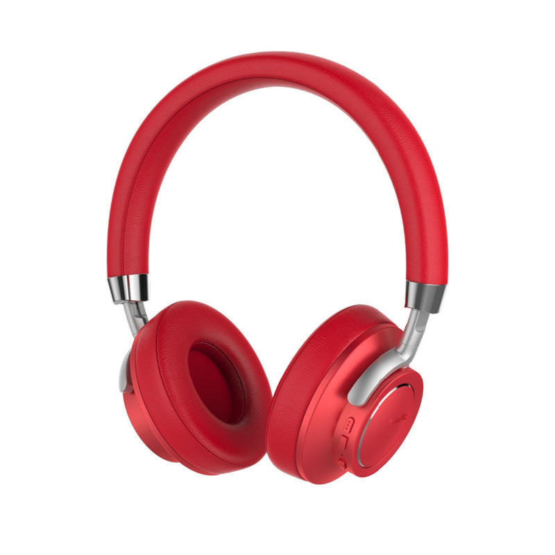 Wireless Bluetooth Headphone Heavy Bass Noise Cancelling Stereo Soft Headset with Mic