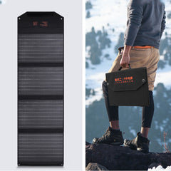 200W 5V Foldable Solar Panel USB Monocrystalline Parallel Battery Charger for 1000W Power Station Outdoor Backpack Camping Hiking Charging