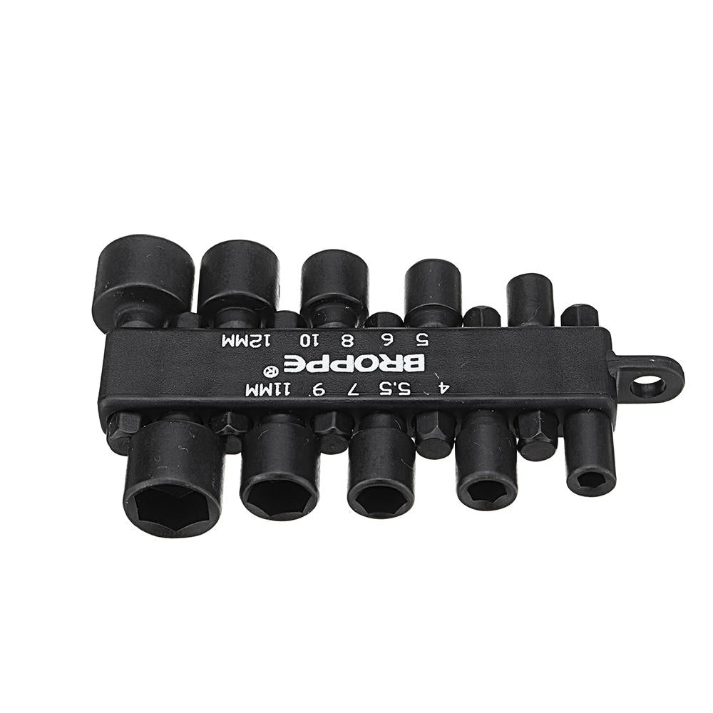 10Pcs 1/4 Inch Hex Shank Power Nut Driver Drill Bit Set Metric Socket Wrench Screw Screwdriver