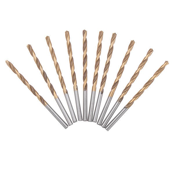 60pcs 1/1.5/2/2.5/3/3.5mm HSS Titanium Coated Twist Drill Bit Straight Shank