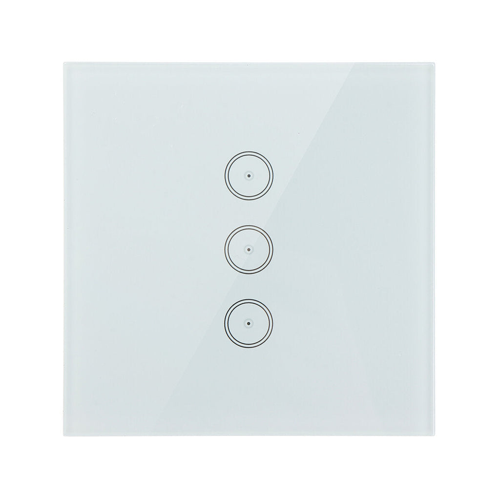 WIFI Smart Voice Control Glass Panel Switch EU Plug Waterproof Glass Touch Screen Support Alexa Google1/2/3 Gang Timer Switch