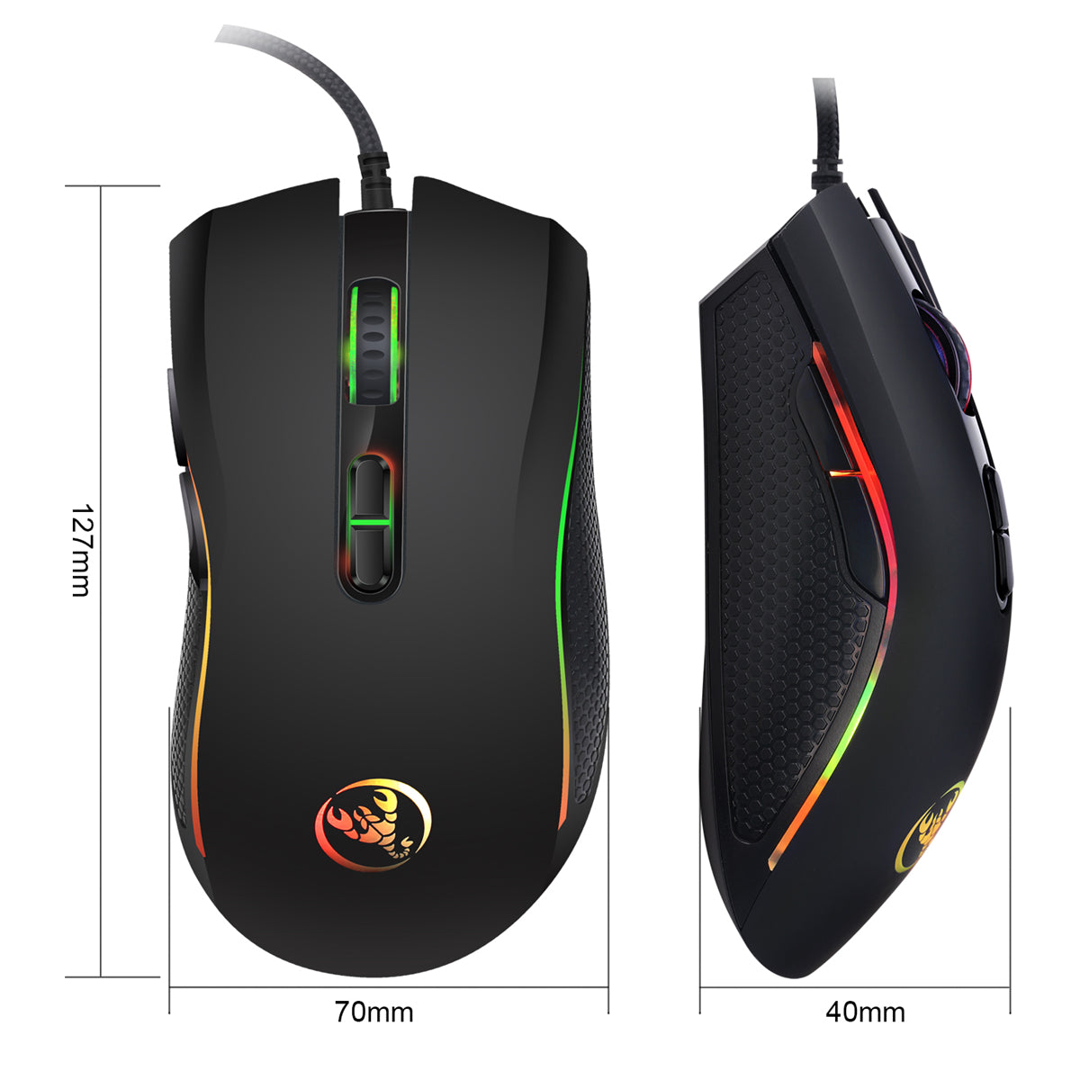 Gaming Keyboard Mouse Converter Combos 3200DPI Wired RGB Mouse 35 Keys Single-hand Keyboard Console Switch Adapter For PS3/PS4 P6+V100+A869