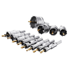 12pcs 15mm-50mm Upgrade M35 Titanium Coated Hole Saw Cutter Opener for Stainless Steel Aluminum Alloy