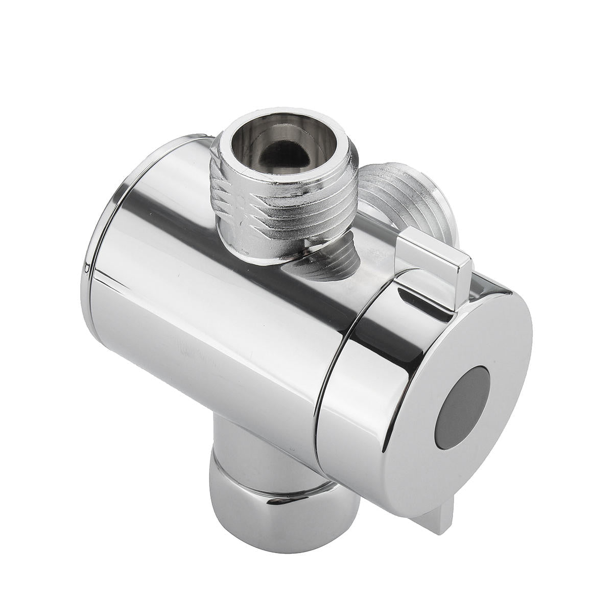 3 Way Shower Diverter Chrome G1/2 Inch T-Adapter Components Adjustable Valve Adapter