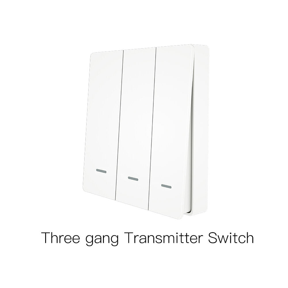 WiFi Smart Push Button Switch RF433 Wall Panel Transmitter Kit Tuya App Remote Control Works with Alexa Google Home