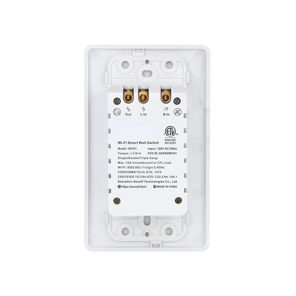 US WiFi Smart Power Monitoring Wall Socket Switch Work with Amazon Alexa and Google Assistant Voice Control LAN Control IW100/IW101
