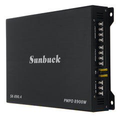 12V 8900W Car Power Amplifier 4 Channel Class Slim Subwoofer Stereo Surround