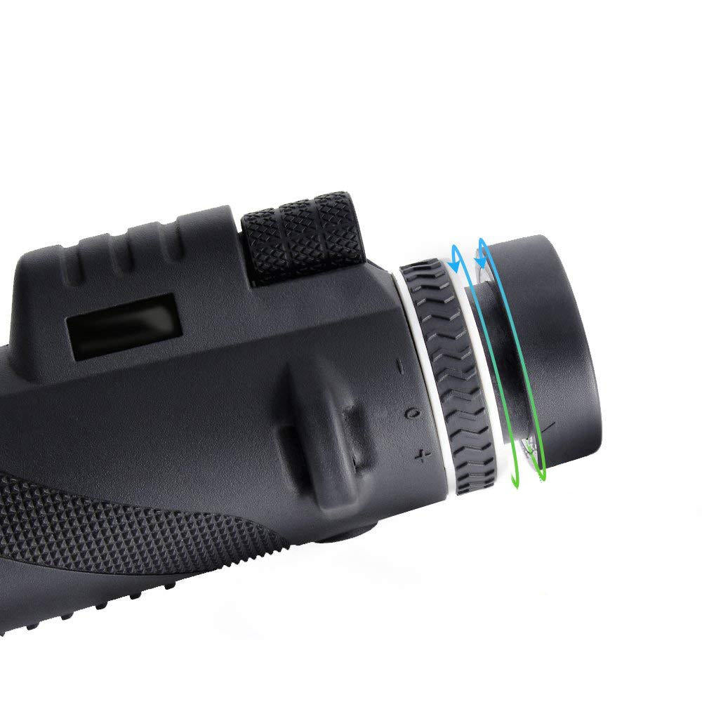 40X60 Dual Focus Optics Monocular HD Waterproof Telescope Day&Night Vision 500M/ 9500M