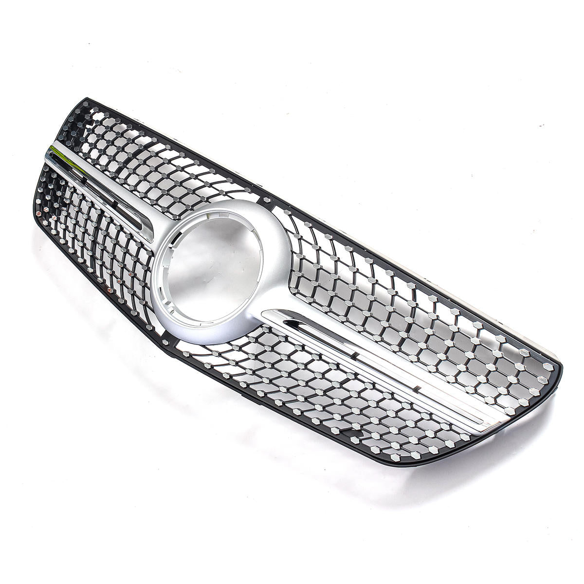 Diamond Look Front Bumper Grille Grill Silver For Mercedes Benz Vito