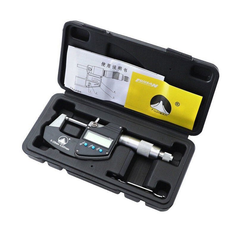 0-25mm Electronic Digital Display Outer Diameter Micrometer Spiral Micrometer wood working Tool