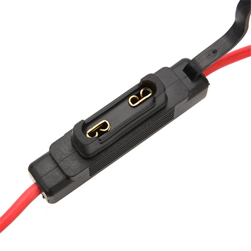 Large Blade Inline Car Fuse Holder Waterproof 10 AWG Gause with 30AMP Fuse