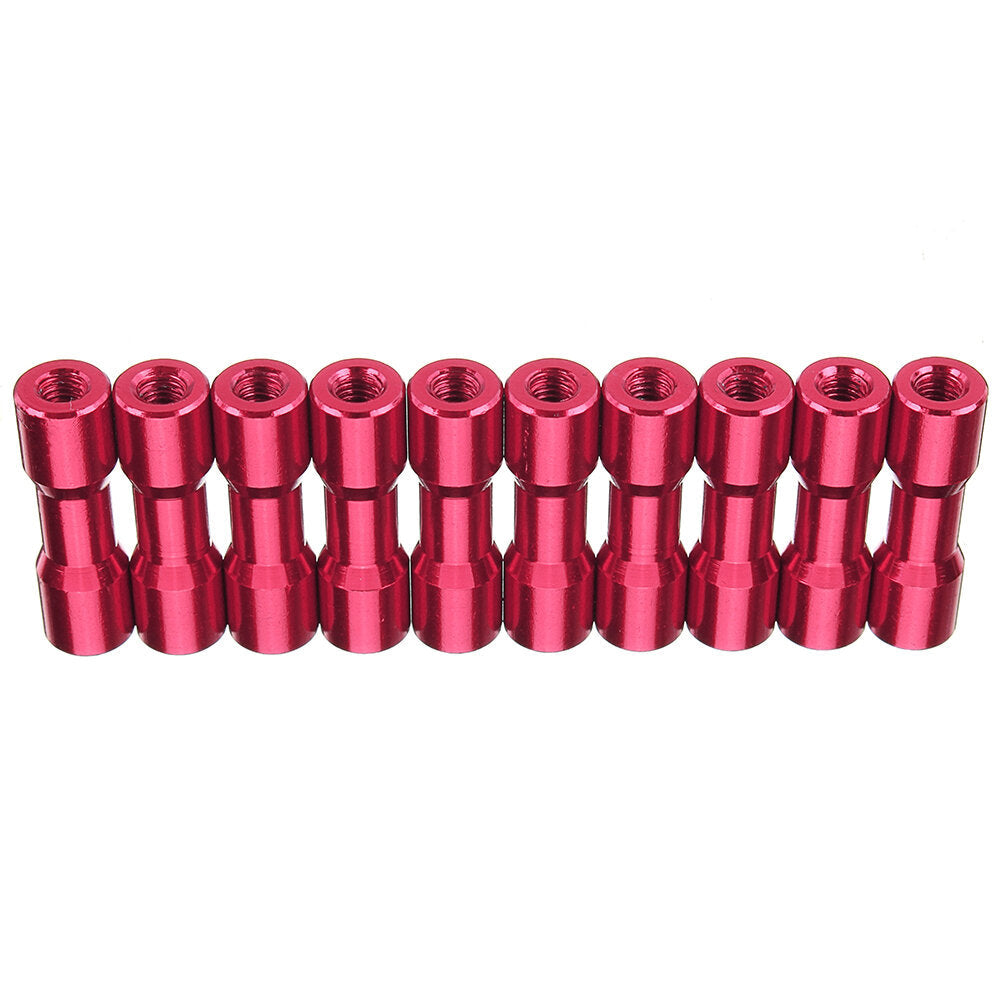 M3AS11 10Pcs M3 20mm Aluminum Alloy Standoff Spacer Round Column MultiColor Smooth Surface