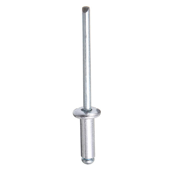 M4 Aluminium Open End Blind Rivets Dome Head with Break Pull Mandrel 100Pcs