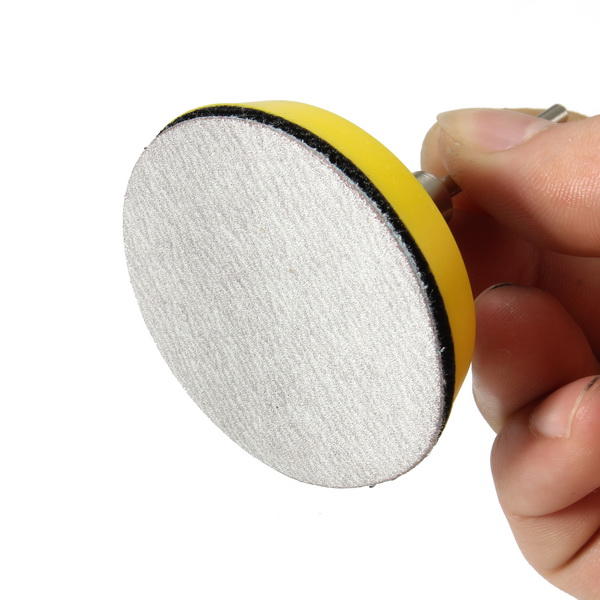 2/3 Inch Hook and Loop Sanding Pad 3mm Shank with 80pcs 80 to 7000 Grit Sand Paper