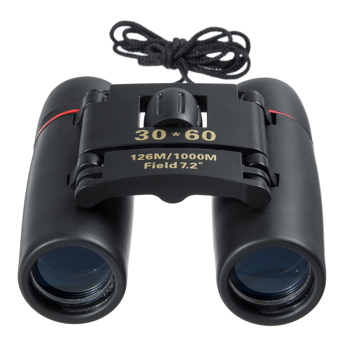 30x60 Folding Binoculars Day Low Light Night Visible 126m 1000m Easy Focus Telescope For Outdoor Camping Hiking Travel Shooting