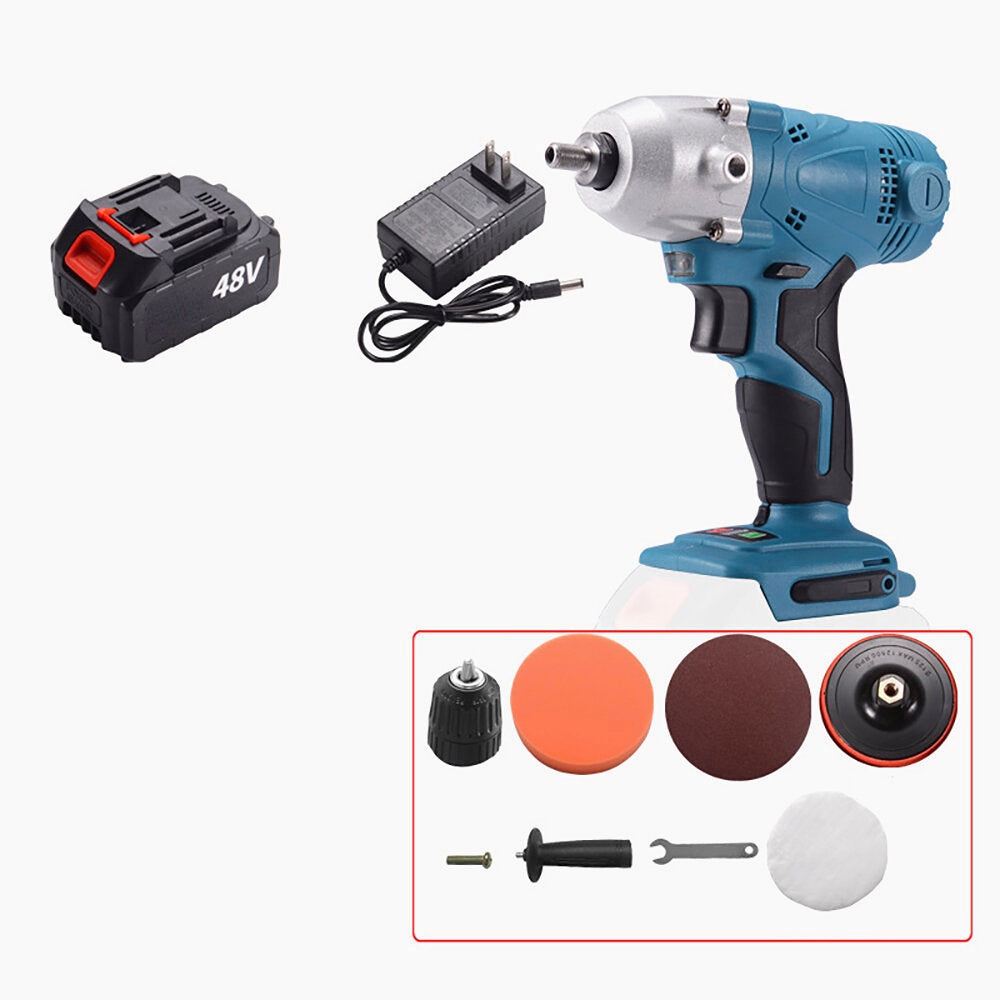 EU/US Plug Wireless Polishing Machine Drilling Waxer Scratch Repair Grinding Tool Grinder Hand Drill 600W 48V