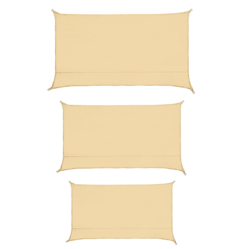 95% UV Block Sun Shade Sail Canopy Rectangle Sand-proof Sunshade For Outdoor Backyard Deck