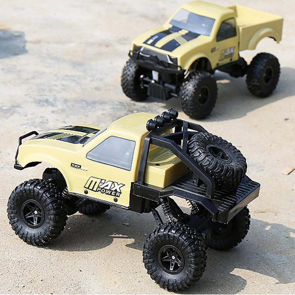 Half RC Car Pickup Crawler with Remote Control 2.4G 4WD RTR Off-Road Off Road RC Vehicle Model