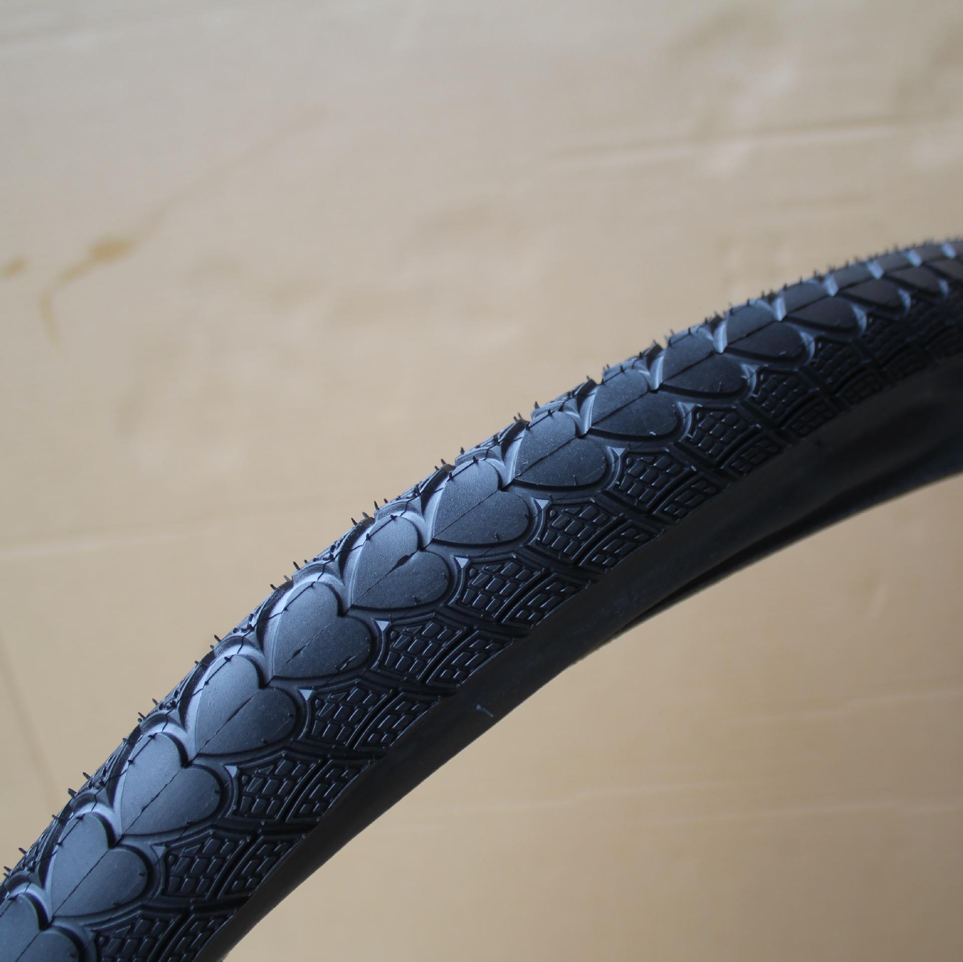 26*1.95 Mountain Bike Tire 40-65PSI Heart-shaped Soft Side Tyres Reflective